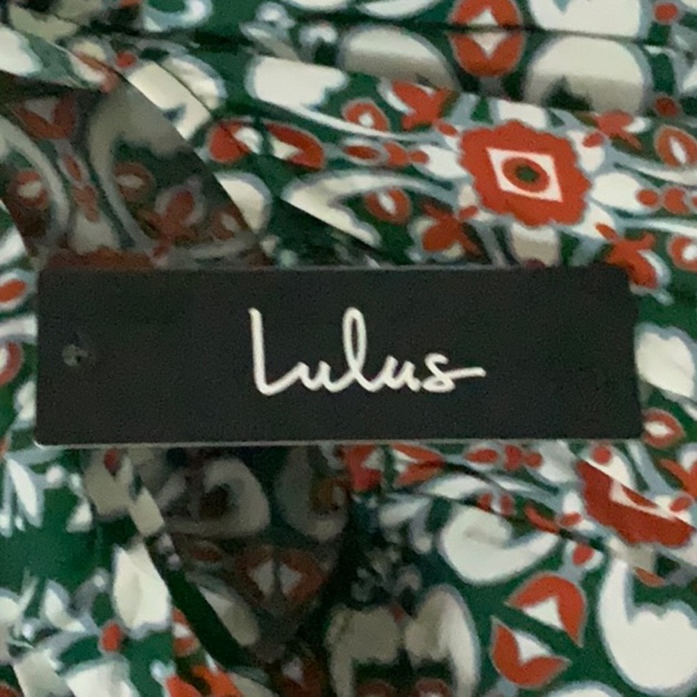 LULUS Wanderlust for Life Green Print Off-the-Shoulder Mini
Dress - Picture 7 of 7